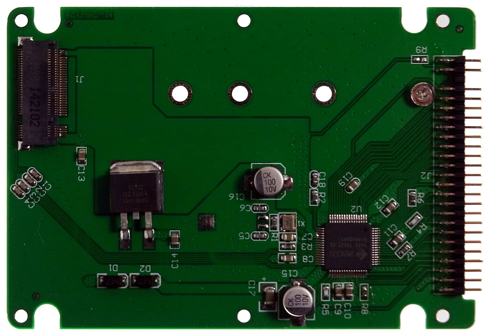 Mini-IDE-Adapter mit Aufnahme für eine M.2 SSD